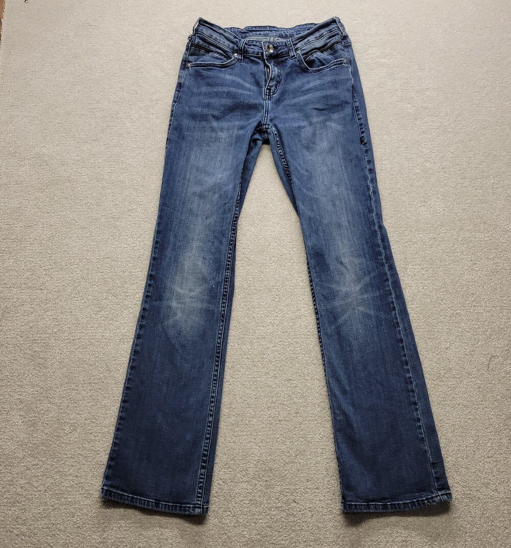 Tuff Womens Bootcut Jeans Size 27x33 Blue Stretch Medium Wash Denim